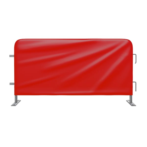 Angry Bull Barricades Heavy Duty Barricade Jacket Covers, Heavy duty rip-stop vinyl, 44 in. Height, 102 in. Length, Red AB-JACKET-AC85-RD - main